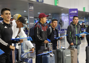 13 guatemaltecos fueron beneficiados con el programa de Trabajo Temporal en el Extranjero./Foto: Mintrab.