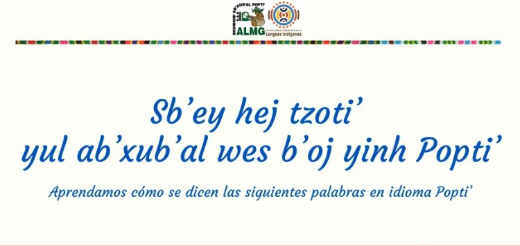 Comunidad lingüística "popti'" promueve el idioma en su página oficial./ Foto: ALMG.