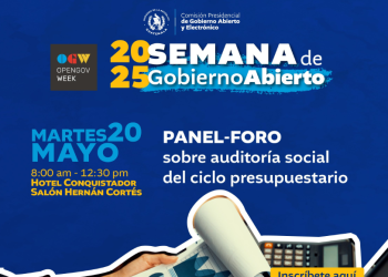 Guatemala se suma a la conmemoración la semana del Gobierno Abierto