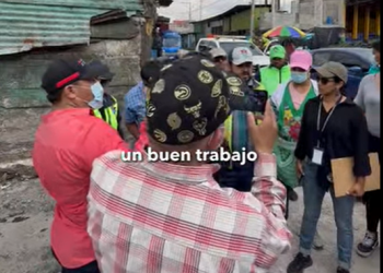 Marn realizó inspección a vertedero clandestino en la terminal de la zona 4 de la Ciudad. (Foto: captura de pantalla)