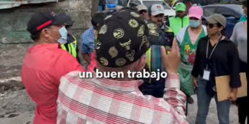 Marn realizó inspección a vertedero clandestino en la terminal de la zona 4 de la Ciudad. (Foto: captura de pantalla)