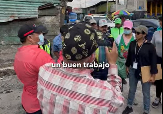 Marn realizó inspección a vertedero clandestino en la terminal de la zona 4 de la Ciudad. (Foto: captura de pantalla)