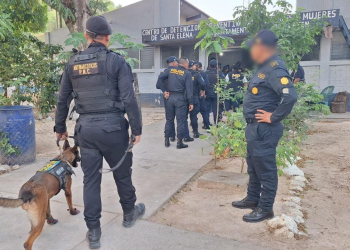 El procedimiento, ejecutado por agentes de la PNC, personal del MP y la PDH. / Foto: PNC