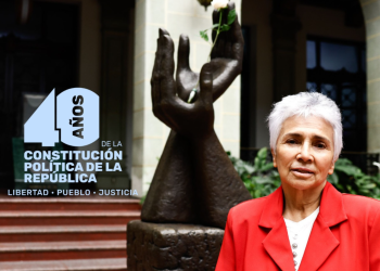 Catalina Soberanis, miembro de la Asamblea Nacional Constituyente de 1984-1985./Foto: Daniel Ordóñez.