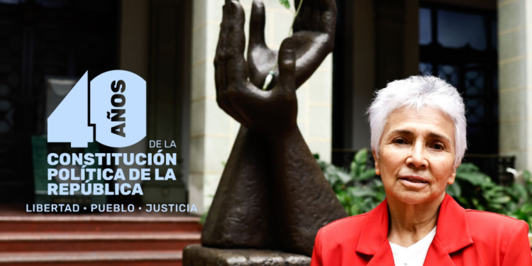 Catalina Soberanis, miembro de la Asamblea Nacional Constituyente de 1984-1985./Foto: Daniel Ordóñez.