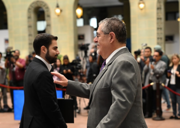 El secretario de Comunicación Social compartió la agenda de trabajo que realizará el presidente durante esta semana. (Foto: Byron de la Cruz)