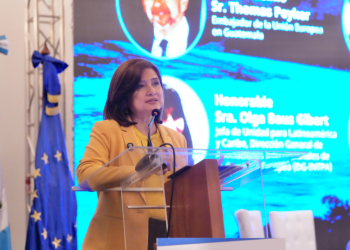 La vicepresidenta Karin Herrera participó en el Foro de Inversiones por el Motagua. (Foto: vicepresidencia)