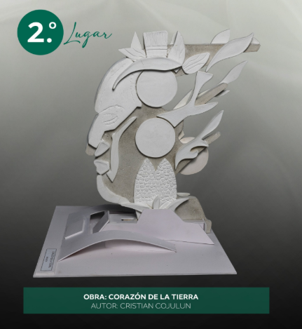 Segundo lugar: Corazón de la tierra, autor Cristian Cojulun