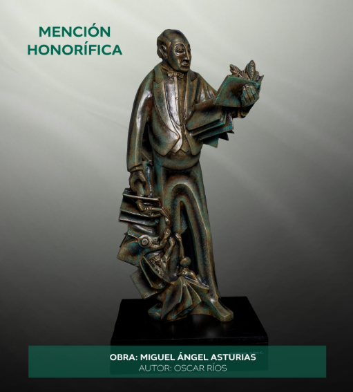 Mención honorífica a Miguel Ángel Asturias, autor Oscar Ríos.