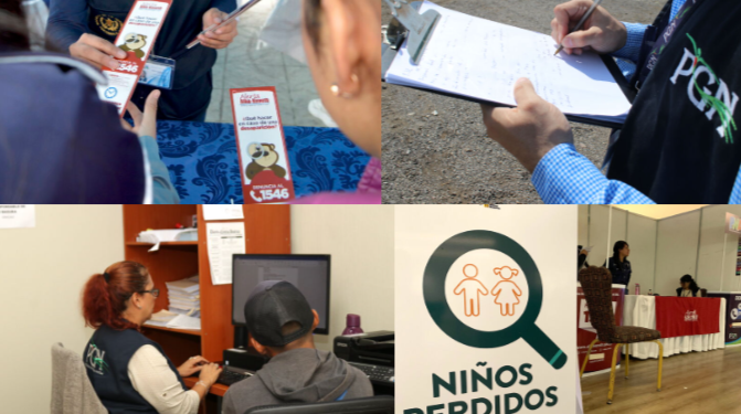 La coordinación interinstitucional es clave en la búsqueda de menores desaparecidos. / Foto: PGN