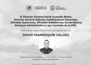 La víctima, identificada como David Marroquín Valdez, de 32 años, fue embestida por un vehículo. / Foto: PNC