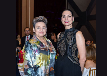La Primera Dama, Lucrecia Peinado, junto a la Primera Dama de Costa Rica, Signe Zeikate en un reciente encuentro celebrado en Panamá.