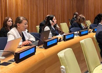 La subsecretaria de Segeplan, Ileana Peña, durante su intervención en el Foro Ecosoc, en Nueva York.