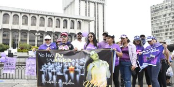 Marcha por Melissa Palacios llega frente al Palacio de Justicia. / Foto: DCA.