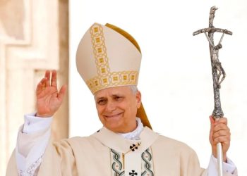 El papa León XIV, durante la misa de inicio de su pontificado en el Vaticano.