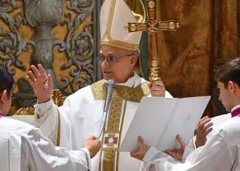 Este viernes el papa León XIV celebró una misa en la Capilla Sixtina.