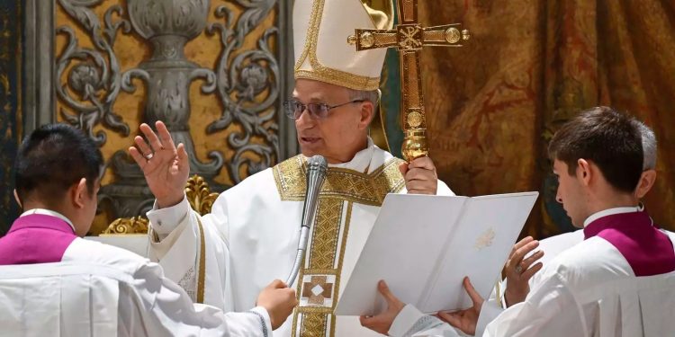 Este viernes el papa León XIV celebró una misa en la Capilla Sixtina.