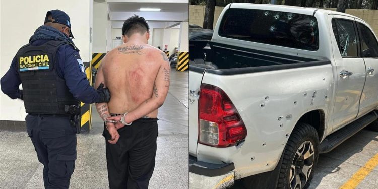 En el procedimiento, los agentes lograron incautar una pistola que habría sido utilizada durante el ataque, así como un vehículo tipo pickup. / Foto: PNC