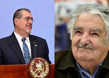 Presidente Bernardo Arévalo (izquierda) y "Pepe" Mujica (derecha). / Foto: SCSP y EFE.