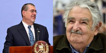 Presidente Bernardo Arévalo (izquierda) y "Pepe" Mujica (derecha). / Foto: SCSP y EFE.