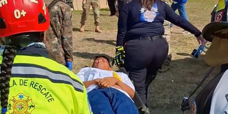 Comando Sur de los Estados Unidos apoya ejercicio de simulacro de sismo en Jutiapa