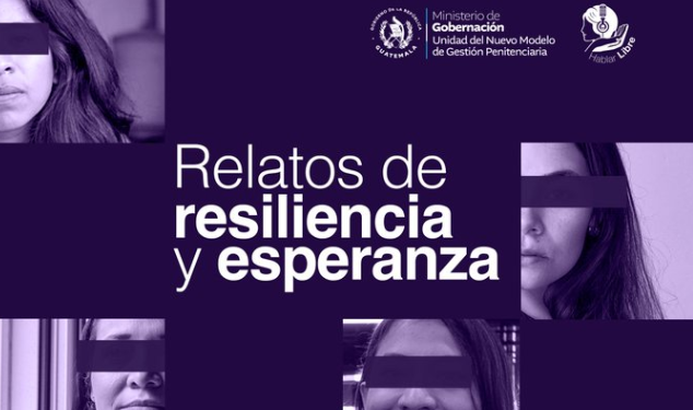 Bajo el título "Hablar Libre", las mujeres privadas de libertad del centro Fraijanes 1 comparten sus experiencias. / Foto: SP.