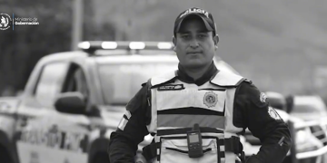 Oficial David Marroquín Valdez, quien murió en cumplimiento del deber en un operativo contra carreras clandestinas. / Foto: Mingob.
