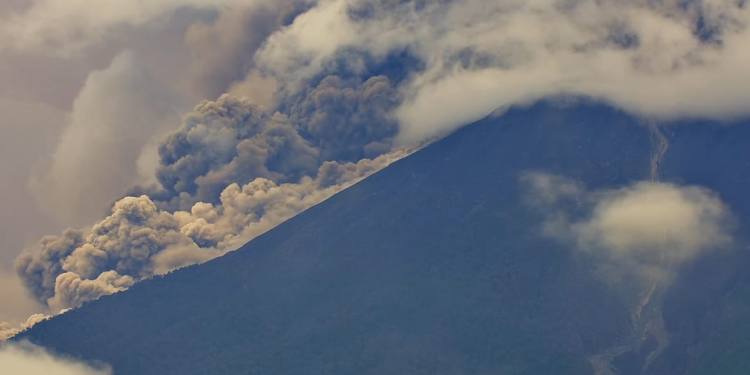 Insivumeh anuncia finalización de actividad del volcán de Fuego./Foto: Insivumeh.