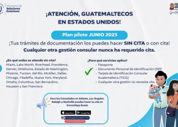 21 consulados de Guatemala ahora atienden con o sin cita en Estados Unidos