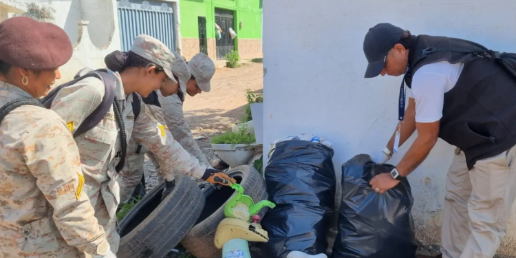 Ministerio de Salud impulsa jornadas de retiro de chatarra en Jutiapa para la prevención del dengue. (Foto: MSPAS)