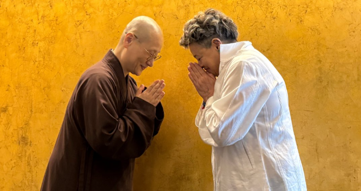 Lucrecia Peinado participó en un intercambio cultural en el Museo de las Religiones del Mundo, en la República de China (Taiwán). / Foto: X @lucreciapeinado.