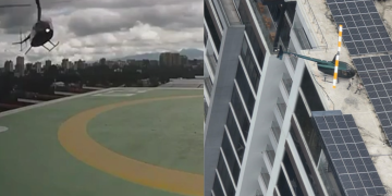 DGAC no reportó heridos en aterrizaje forzoso de helicóptero en zona 15./ Foto: Captura de Pantalla/X.