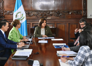 Presidenta en funciones se reunió con autoridades del ministerio de Salud Pública y Asistencia Social. (Foto: vicepresidencia)