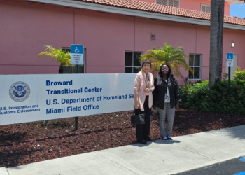 Realiza visita a connacionales detenidos en el centro de detención migratorio Broward Transitional Center BTC.