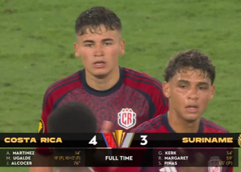 Copa Oro 2025: Costa Rica se impone en un debut de infarto ante Surinam