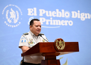 El director general de la Policía Nacional Civil (PNC) David Estuardo Custodio Boteo