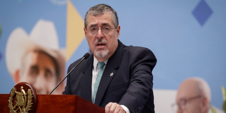 Conflicto en Medio Oriente Presidente Bernardo Arévalo en conferencia de prensa. / Foto Dickens Zamora