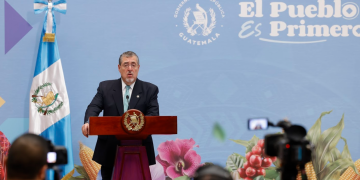 Presidente Bernardo Arévalo en conferencia de prensa. / Foto Dickens Zamora