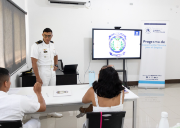 Mintrab y Mindef desarrollan curso de marino mercante./Foto: Mintrab.
