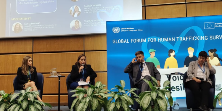 SVET participa en histórico Foro Mundial para Sobrevivientes de la Trata de Personas. (Foto: SVET)