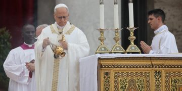 El papa León XIV encabezó este domingo la procesión por la festividad del Corpus Chisti