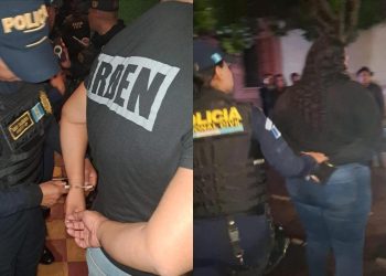 Operativo nocturno permite detectar a menores en local de la zona 1. / Foto: PNC