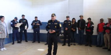 El Director General, David Estuardo Custodio Boteo, realizó una visita oficial a varias comunidades de San Pedro Pinula, Jalapa. / Foto: PNC