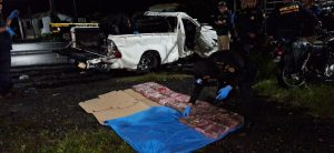 Aseguran cargamento de cocaína que era trasladado en un picop. / Foto: PNC.