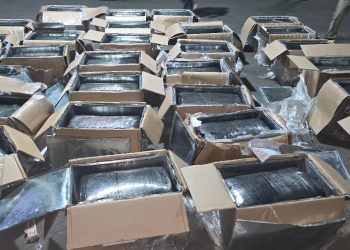 De acuerdo con los registros de la póliza de embarque, el destino de la mercancía era República Dominicana. / Foto: PNC