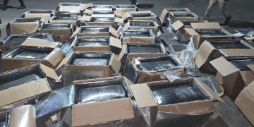 De acuerdo con los registros de la póliza de embarque, el destino de la mercancía era República Dominicana. / Foto: PNC