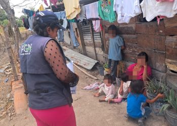 Rescatan a hermanos en condiciones de vulnerabilidad. / Foto: PGN.