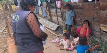 Rescatan a hermanos en condiciones de vulnerabilidad. / Foto: PGN.