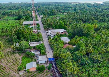 Entregan ampliación de calle principal en aldea El Porvenir, Barra Nahualate, Tiquisate, Escuintla