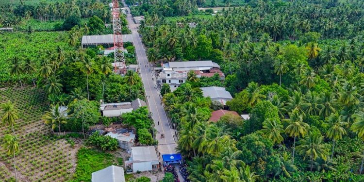 Entregan ampliación de calle principal en aldea El Porvenir, Barra Nahualate, Tiquisate, Escuintla